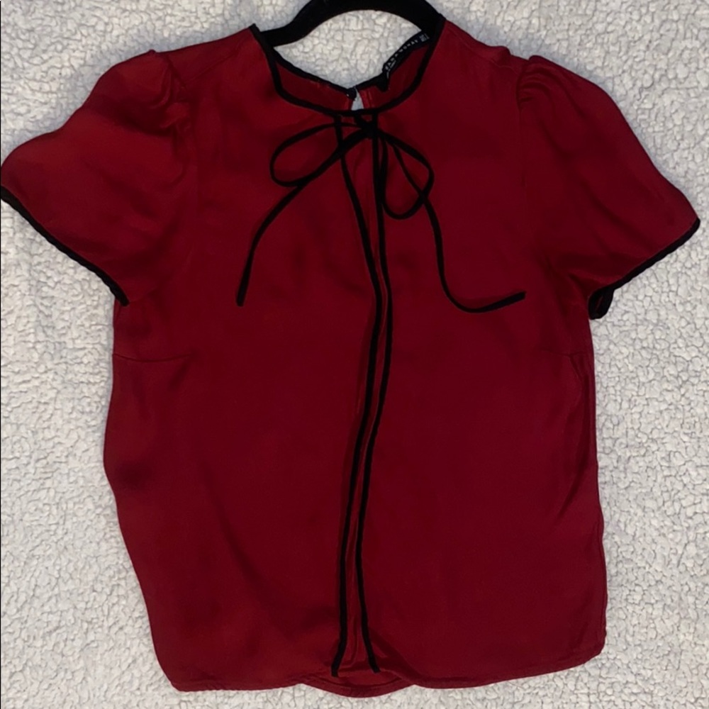 Zara Red Blouse - Size XS